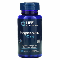 Life Extension, Pregnenolone 100 мг, 100 капсул	