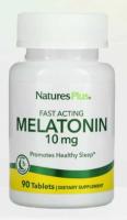 NaturesPlus, Fast Acting Melatonin 10 мг  90 таблеток