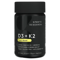 Sports Research Vitamin D3 (5 000 IU) + K2 (100 mcg) 60 раст. капс.