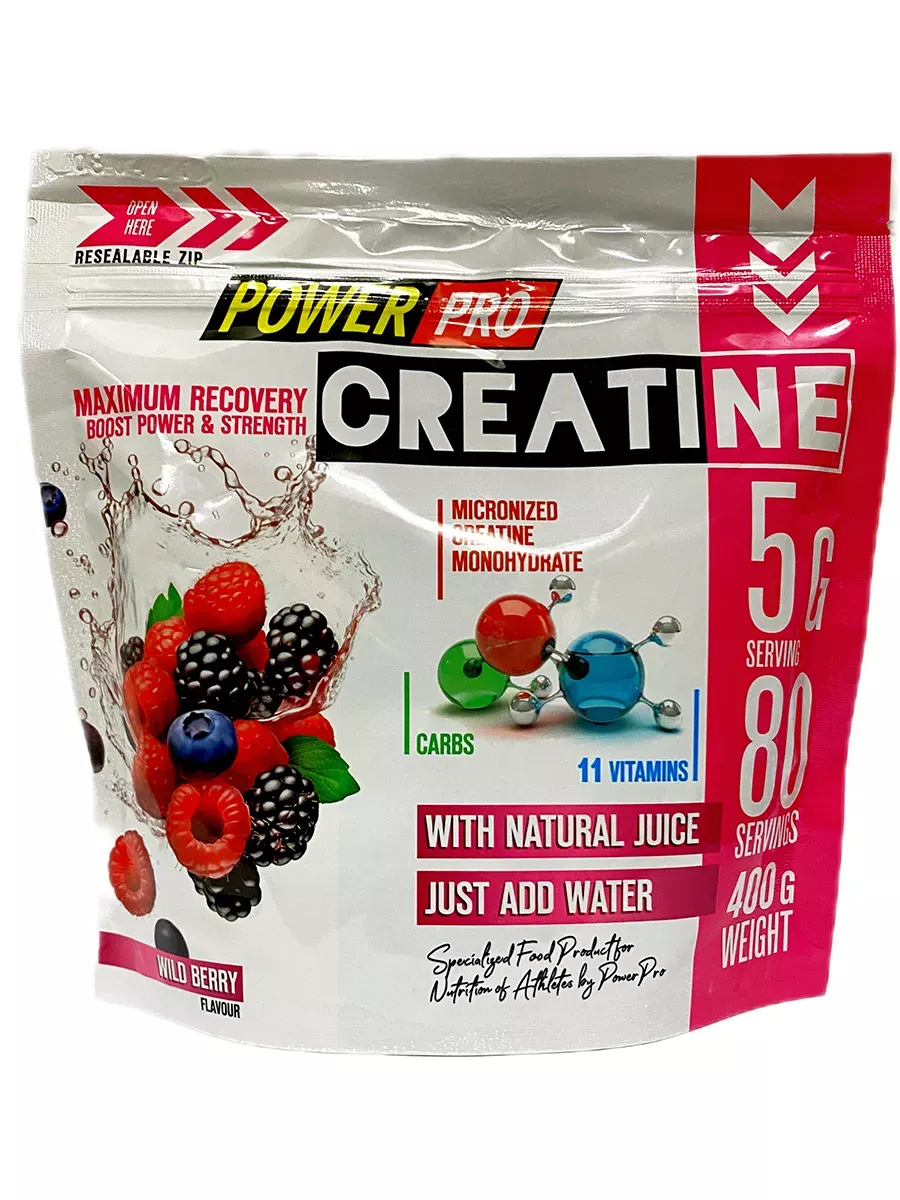 PowerPro Creatine Maximum Recovery 400 гр. Дикая ягода