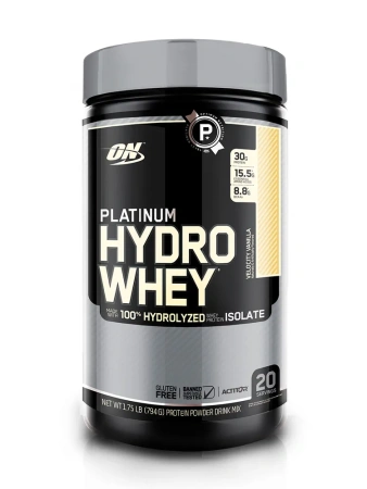 Optimum nutrition Platinum HydroWhey 0,8 кг. ваниль
