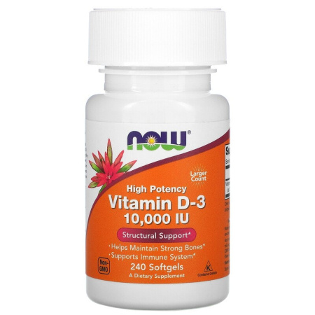 NOW Vitamin D-3 10000 IU 240 caps
