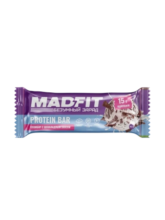 Mad Fit Батончик неглазированный  шоколадный пломбир 50 гр 