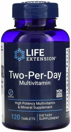 Life extension мультивитамины Two-Per-Day 120 таблеток 