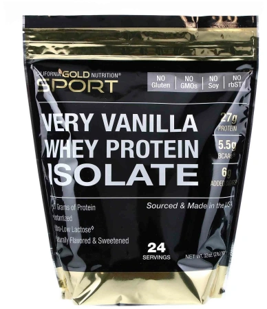California Gold Nutrition Whey Protein Isolate Ваниль 908 гр.