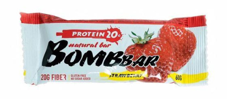 BOMBBAR Протеиновый батончик 60 гр. клубника