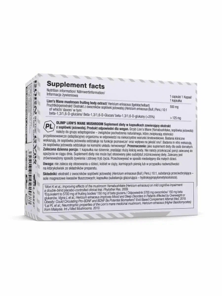 Olimp Nutrition Ежовик гребенчатый 60 капсул