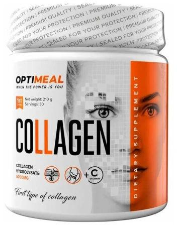 OptiMeal Collagen 210 гр. клубника