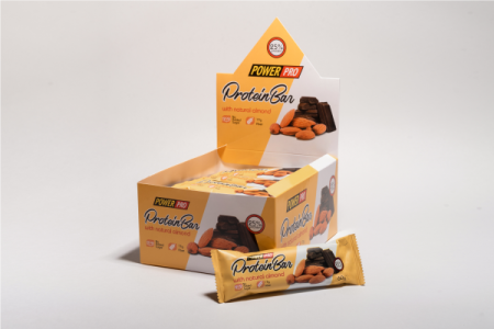 POWER PRO Protein Bar 25% protein с натуральным миндалем 60 гр.