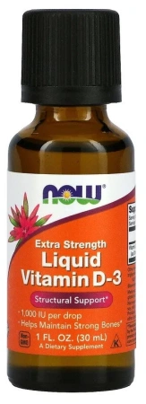 NOW Vitamin D-3 1000 IU 30 мл.