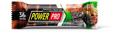 PowerPro Protein Bar с черносливом и грецким орехом 60 гр. кофейное печенье