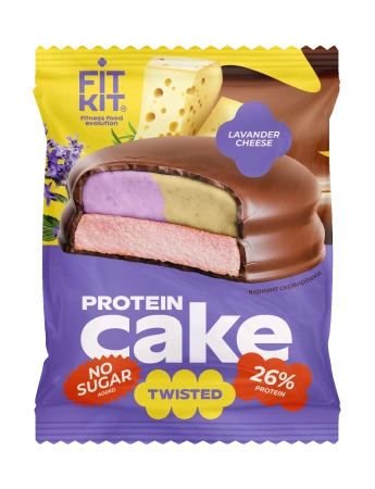 FitKit Protein Cake Twisted 50 гр. лаванда и сыр