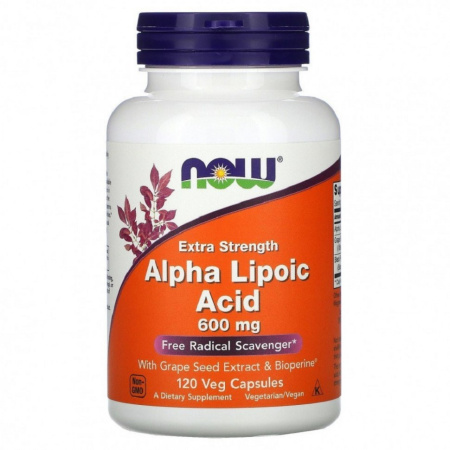 NOW Alpha Lipoic Acid 600 mg 120 vegcaps