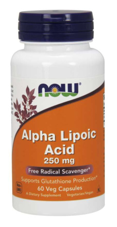 NOW Alpha Lipoic Acid 250 мг 60 раст.капс. 