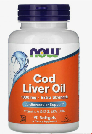 NOW Cod Liver Oil 1000 mg 90 softgels