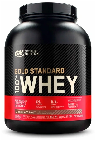 Optimum nutrition 100% Whey Gold 2,3 кг. шоколадный солод