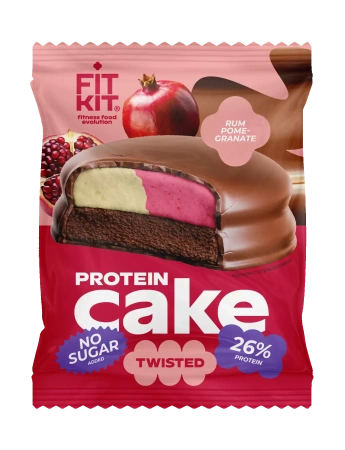 FitKit Protein Cake Twisted 50 гр. ром и гранат