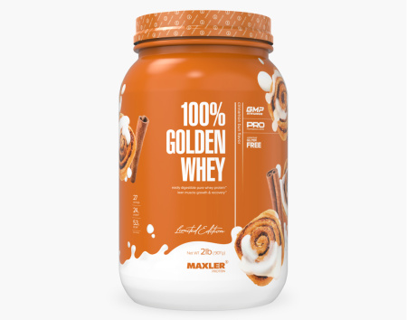 Maxler Golden Whey 0,9 кг. булочка с корицей