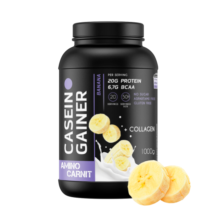 AminoCarnit Casein Gainer 1000 гр. банан