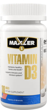 Maxler Витамин D3 180 табл.