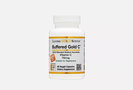 California Gold Nutrition Buffered Gold C 750мг 60 капс.