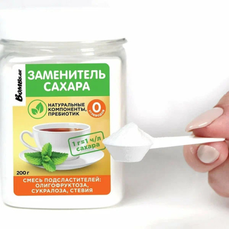 Bombbar Смесь подсластителей на основе олигофруктозы 200 гр.